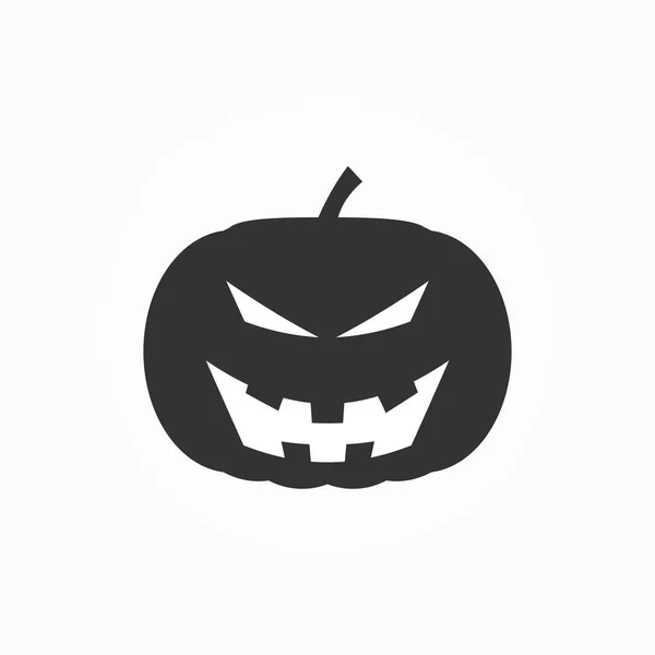 Halloween Dýně Ikona Bílém Pozadí — Stockový vektor