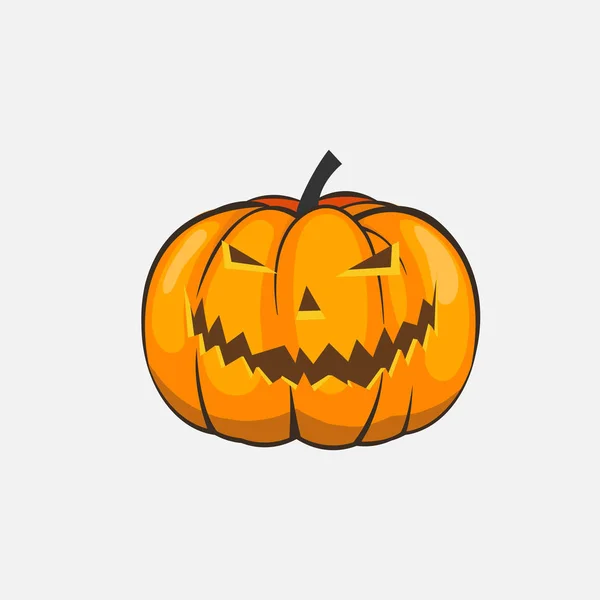Halloween Pumpkins Cartoon Style — Stock Vector