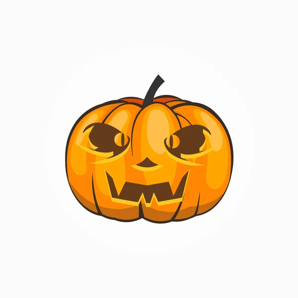 Halloween Dýně Kreslený Styl — Stockový vektor