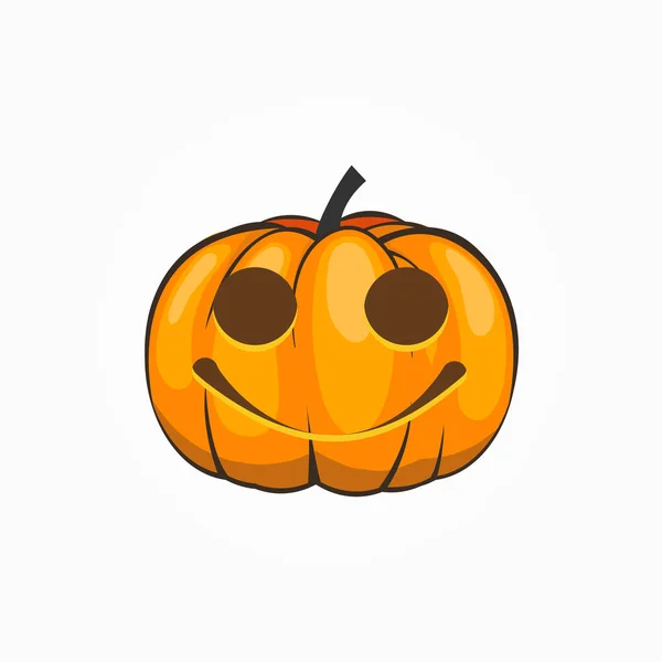 Halloweenpumpor Tecknad Stil — Stock vektor