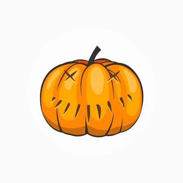 Halloween Abóboras Estilo Cartoon —  Vetores de Stock