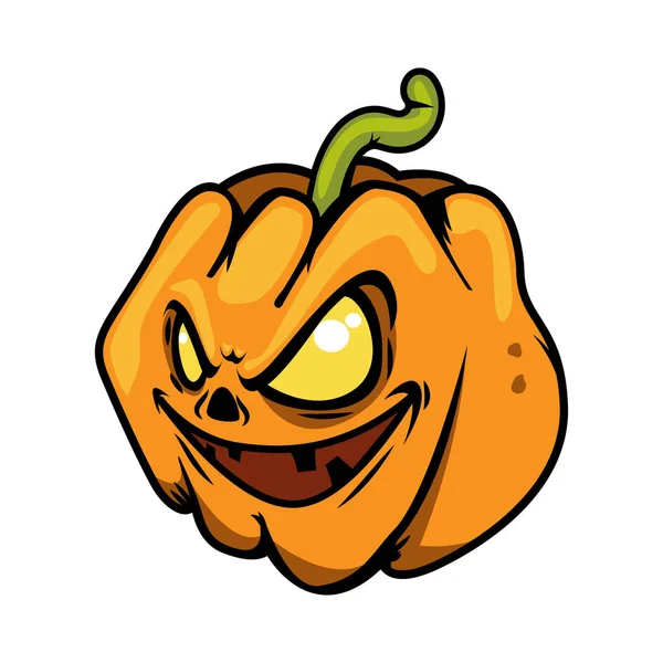 Halloween Pumpkins Cartoon Style — Stock Vector