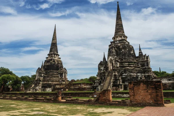 Wat Phra Sanphet Ayutthaya Thailand Antika Staden Och Historisk Plats — Stockfoto