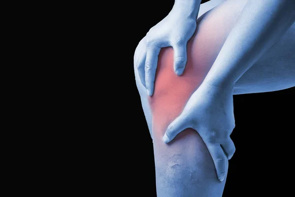 Τραυματισμού Στο Γόνατο Ανθρώπους Knee Πόνο Πόνους Στις Αρθρώσεις Άνθρωποι — Φωτογραφία Αρχείου