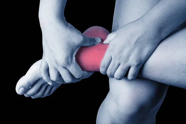 Knöchelverletzung Beim Menschen Knöchelschmerzen Gelenkschmerzen Menschen Medizin — Stockfoto