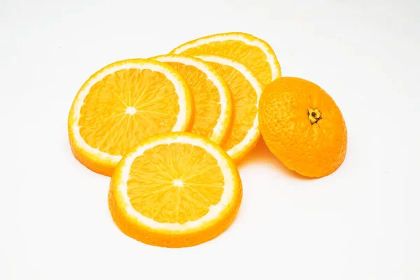 Orange Fruit White Background — Stock Photo, Image