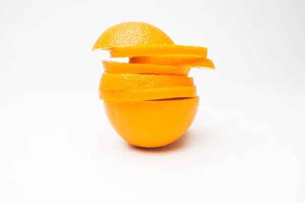 Orange Fruit White Background — Stock Photo, Image