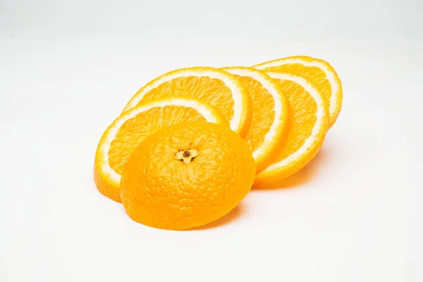 Orange Fruit White Background — Stock Photo, Image