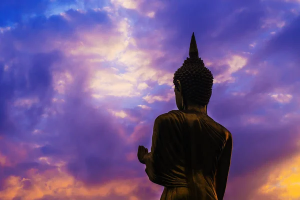 Grande Statue Bouddha Wat Phra Kao Noi Province Nan Thaïlande — Photo