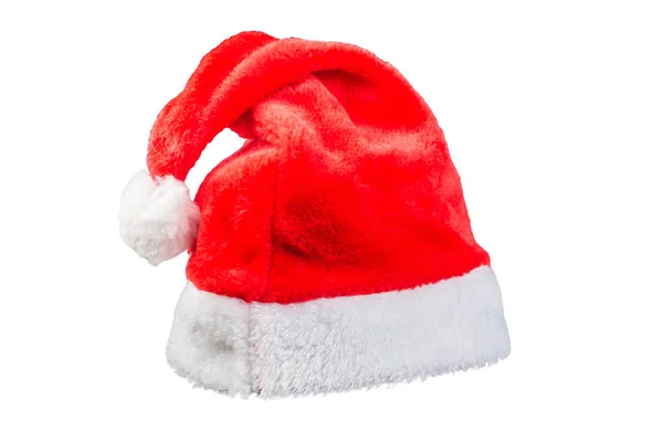 Sombrero Navidad Sobre Fondo Blanco Camino Recorte — Foto de Stock