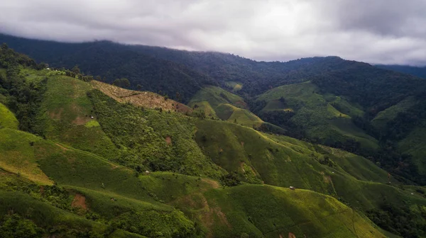 Nan Ili Tayland Dağı Nın Yüksek Açılı Görünüş — Stok fotoğraf