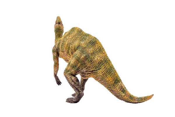 Dinosaurio Parasaurolophus sobre fondo blanco —  Fotos de Stock