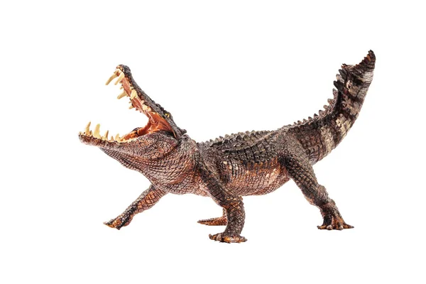 Kaprosuchus, Dinossauro sobre fundo branco — Fotografia de Stock