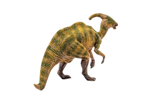 Dinosaurio Parasaurolophus sobre fondo blanco — Foto de Stock