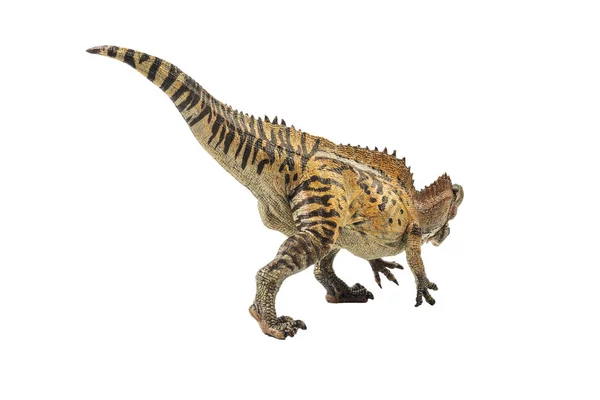 Acrocanthosaurus, 흰색 바탕에 공룡 — 스톡 사진