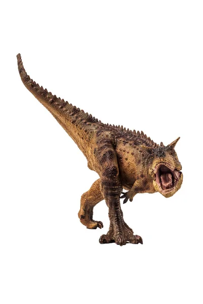 Карнотавр динозавр на белом фоне — стоковое фото