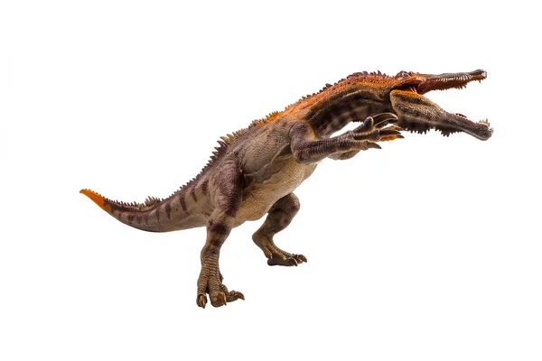 Baryonyx, dinosaurus na bílém pozadí — Stock fotografie