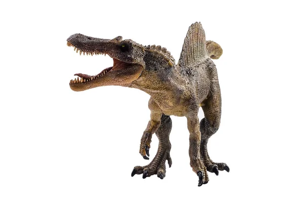 Spinosaurus, dinosaurus na bílém pozadí — Stock fotografie