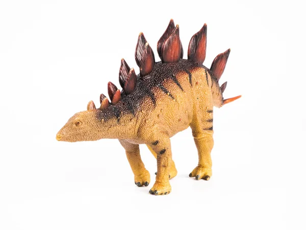Beyaz arkaplanda stegosaurus dinazoru — Stok fotoğraf