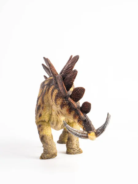 Dinosauro stegosauro su sfondo bianco — Foto Stock