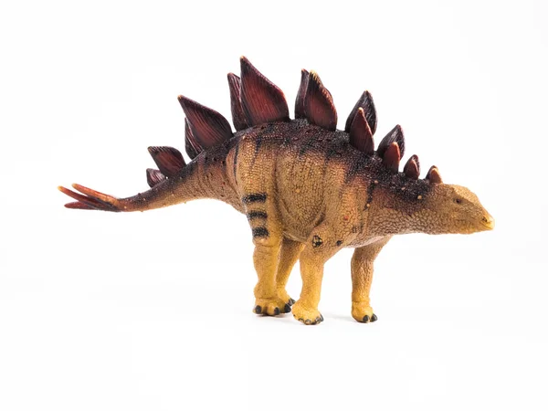Beyaz arkaplanda stegosaurus dinazoru — Stok fotoğraf