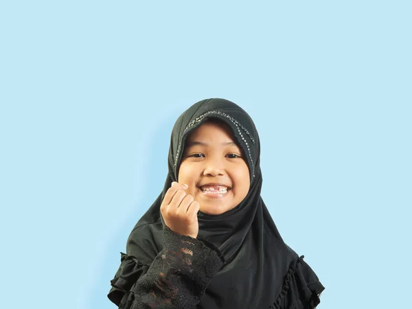 Muslim Girl in a dress , isolate background