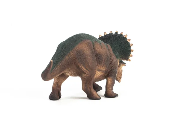 Dinosauro triceratopo su sfondo bianco — Foto Stock
