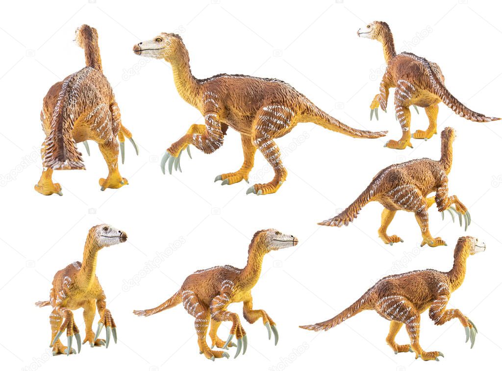 Therizinosaurus ,dinosaur on white background