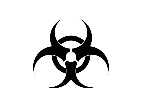 Ikon Biohazard Simbol Biohazard Tanda Tanda Ancaman Biologis Ilustrasi Vektor - Stok Vektor