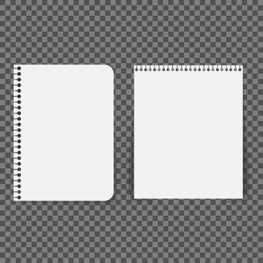 Arka plan üzerinde izole çizgili defter kağıt. Vektör çizim. -Vektör