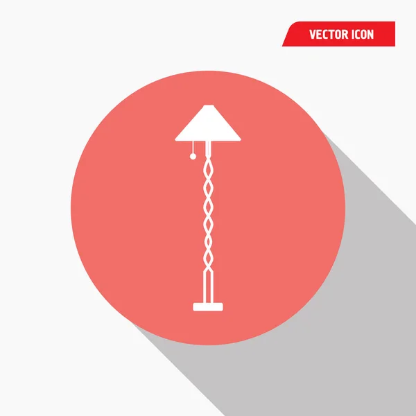 Whit standing lamp icon — 스톡 벡터