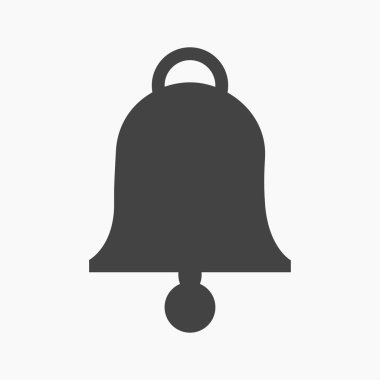 Siyah düz çan simgesi