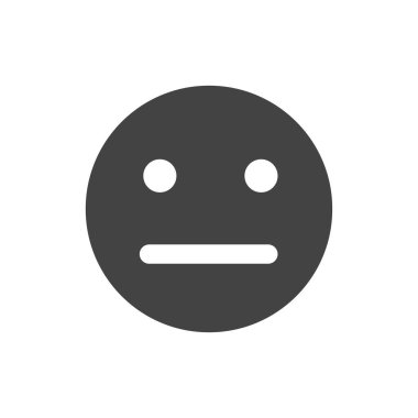 Normal, sakin, suskun emoji simgesi.