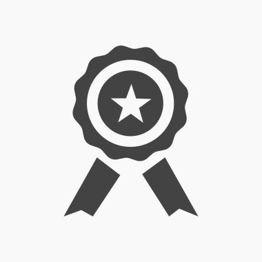 Siyah kalite sertifikası simgesi