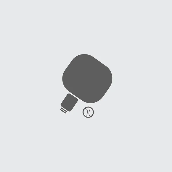 Gant plat noir icône de baseball avec boule blanche . — Image vectorielle