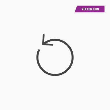 Ok simgesi yalıtılmış işaret simgesi. Düz Vektör