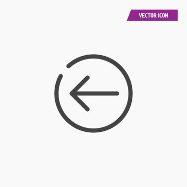 Ok simgesi yalıtılmış işaret simgesi. Düz Vektör