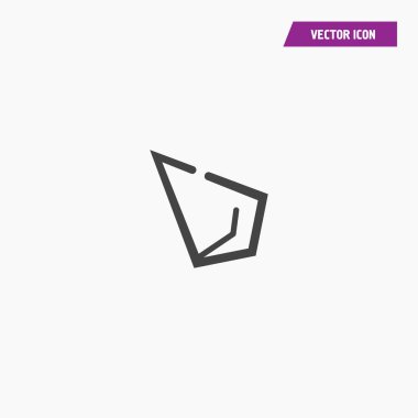 PIN simgesi illüstrasyon izole vektör işareti simgesi