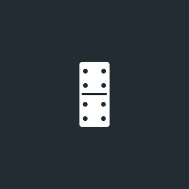 Siyah yazı tipi üzerinde Dominoes zar çizgi simgesi.