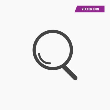 Arama simgesi resimleme izole vektörünü büyüt