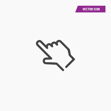 Tıklatma, nokta, imleç simgesi yalıtılmış işaret simgesi.