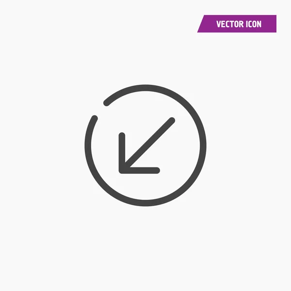Icono de flecha símbolo de signo aislado. Vector plano — Archivo Imágenes Vectoriales