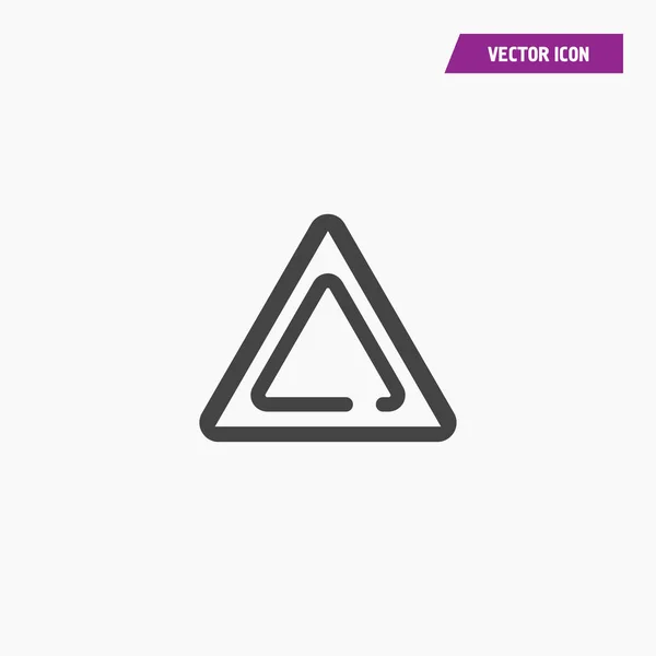 Icono de triángulo ilustración vector aislado . — Vector de stock