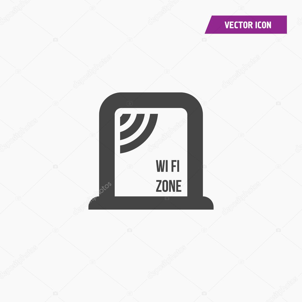 Wifi sign. Wi-fi zone. Wireless Network icon.