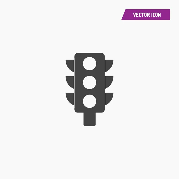 Siyah trafik ışığı simgesi vektörü. 
