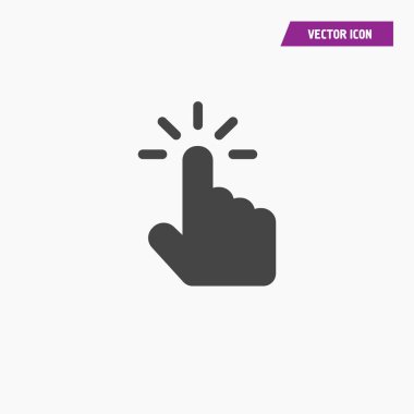 El imleci simgesini tıklatın. El tıklama simgesi. 