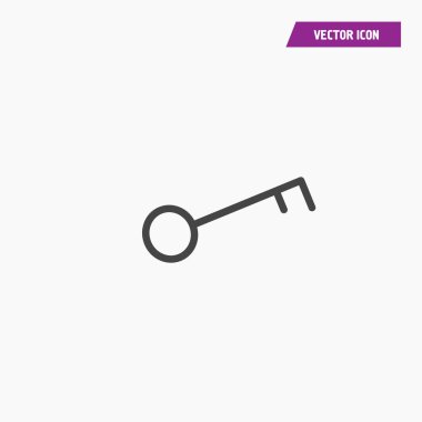 Çizgi Tuşu Simge Vektörü.