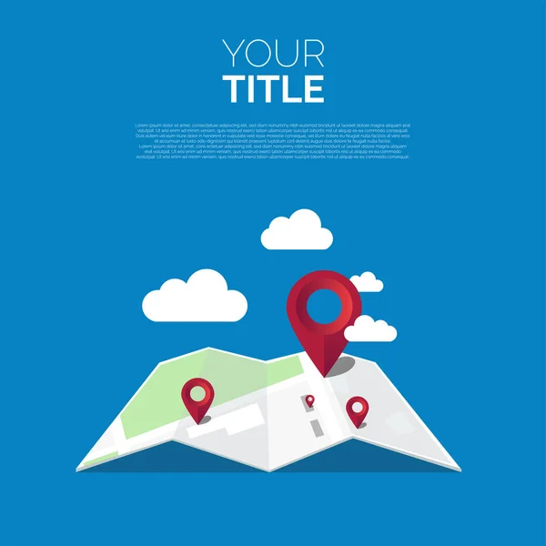 Kırmızı hedefli Beyaz Dünya haritası broşürü 