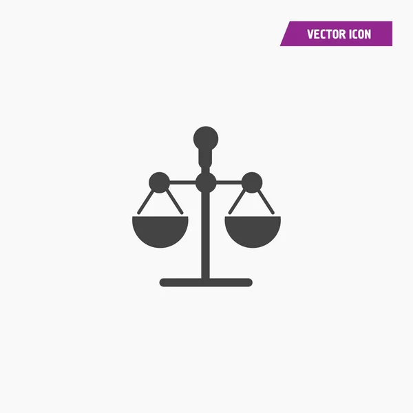 Знак вектора черной шкалы закона, символ справедливости . — стоковый вектор