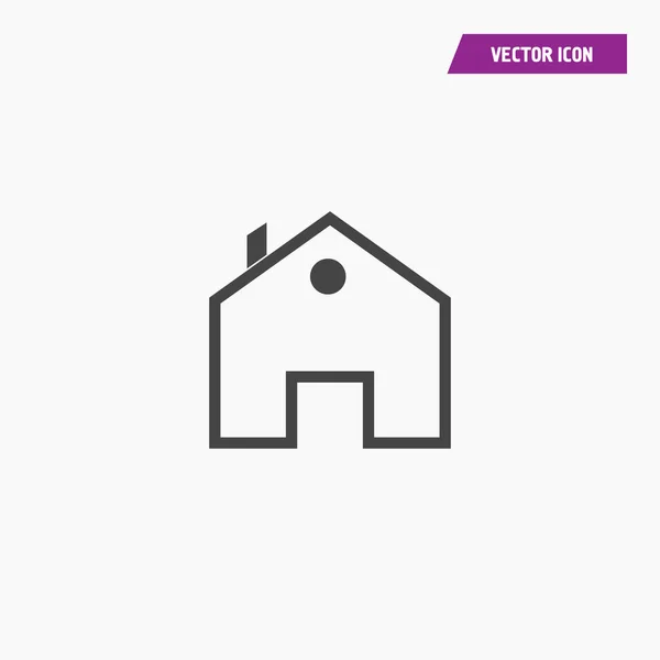 Fehér ház, házi vektor ikon. — Stock Vector